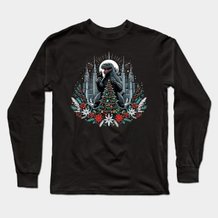 Godzilla - xmas Long Sleeve T-Shirt